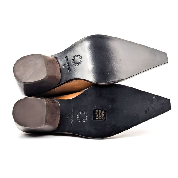 Simon Miller Wmn Bandi Goatskin Brown Leather Western Cowboy Knee Boot 7US EUR37 - Picture 7 of 8